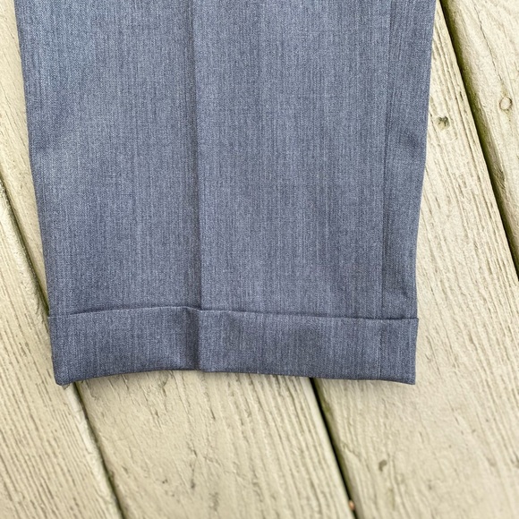 BROOKS BROTHERS Mens Gray (Madison Fit) Trousers with Cuffs, Size: 36/28 - Picture 5 of 7